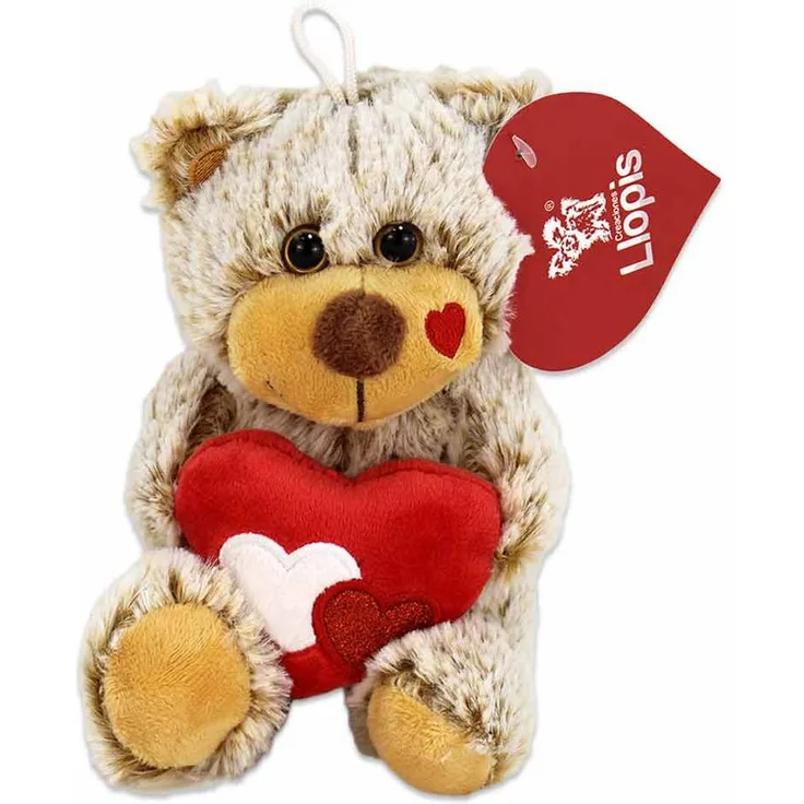 BEMIRO Teddybär mit Herz 18 cm, Kuscheltier in Rot - Preisvergleich