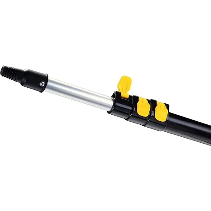 Neustanlo Teleskopstiel Teleskopstange 4 Meter mit Eckbesen - intuitives Schnellspannsystem, ideal zur Pflege von Haus und Garten – Bild 5