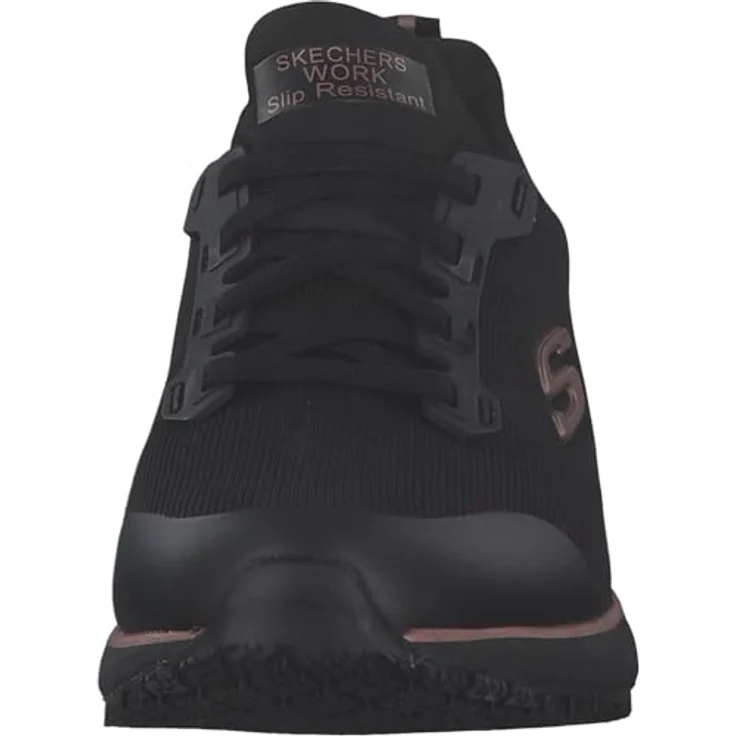 Skechers WORK Damen Sicherheitsschuh, rutschfest schwarz-gold, Anti-Rutsch-Sohle, Gedächtnisschaum-Fussbett, EN 20347:2012 – Bild 5