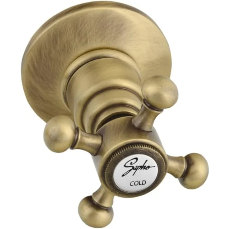 Sapho ANTEA Unterputz-Duscharmatur, 2 Wege, Bronze, Retro-Design aus Messing – Bild 2