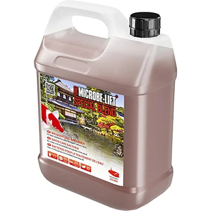 MICROBE-LIFT Pond Special Blend - Bakterien für sauberes Wasser, baut Verunreinigungen ab, sofort biologisch aktiv, (3785 ml)