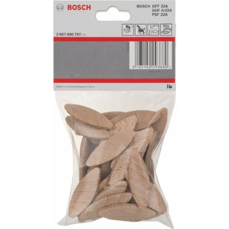 Bosch Professional 2607000797 50 Flachdübel Gr. 10 – Bild 4