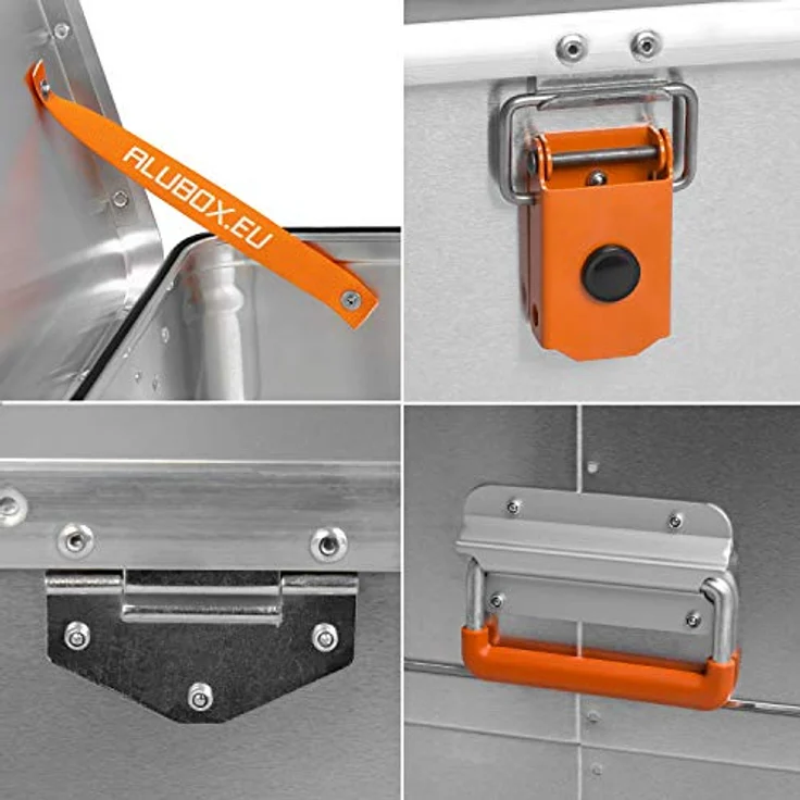 Alubox Alubox® Aluminiumbox 29 Liter, Transportbox aus 1 mm Aluminium, staub/spritzwassergeschützt, 43 x 34 x 27 cm – Bild 5