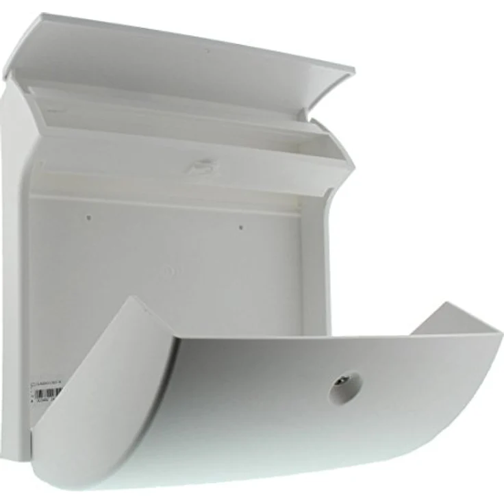 BURG-WÄCHTER, Kompakter Briefkasten mit Öffnungsstopp, A4 Einwurf-Format, Vollkunststoff, Classico 4931 W, Weiß – Bild 6