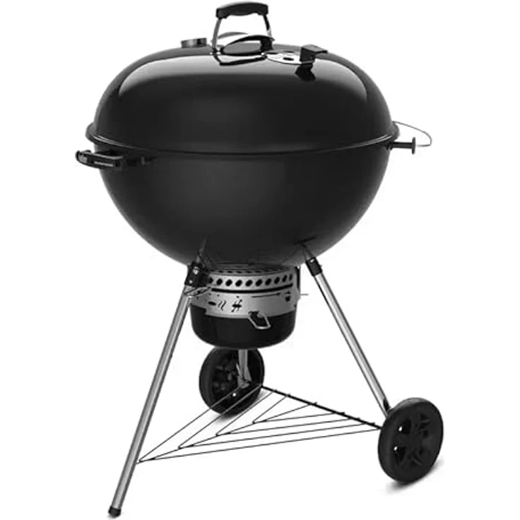 Weber E6755 Master Touch Barbecue mit Kohlefaser - nero, Holzkohlegrill mit WEBER CRAFTED Grillrost und Räuchereinstellung – Bild 2