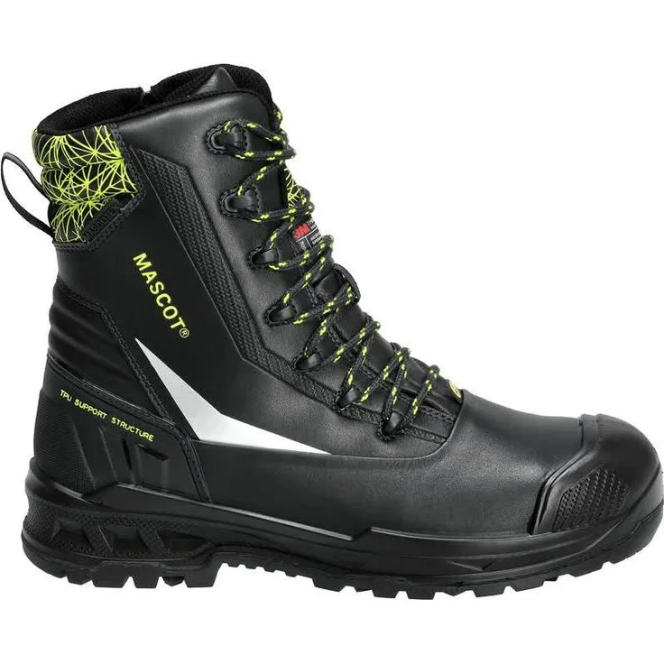 MASCOT Sicherheitsstiefel S7S, Sicherheitsstiefel mit Zehenschutzkappe, wasserdicht, schwarz, Größe 48
