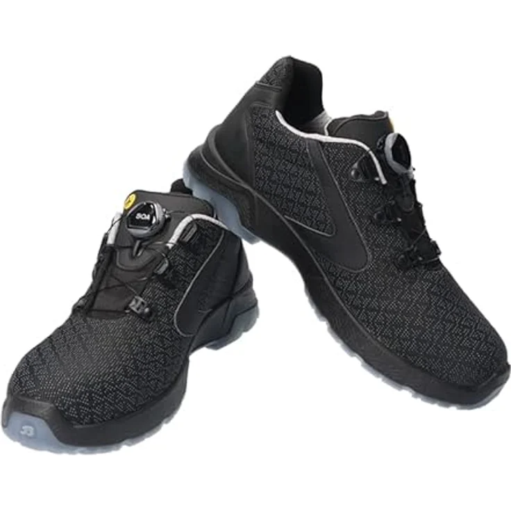 Bata SUMM SEVEN, Sicherheitshalbschuh S3 mit BOA® Fit System und Aluminium-Zehenschutzkappe, Gr. 44, veganes PUTek®-Textil, rutschfeste PU/TPU-Sohle, ESD-zugelassen – Bild 4