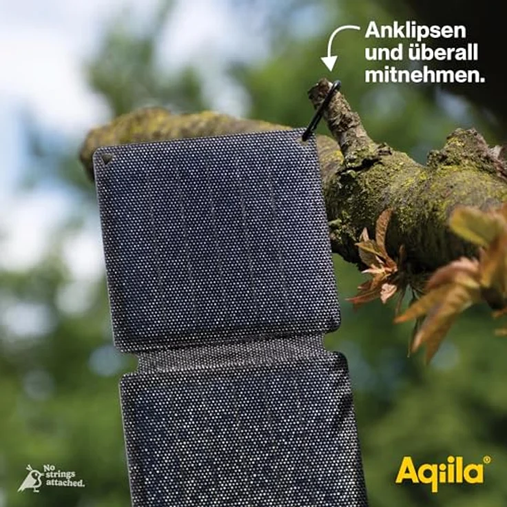 AQIILA Solarpanel Sunbird P21, 21 W, faltbar, USB-C, IP67, schwarz – Bild 7