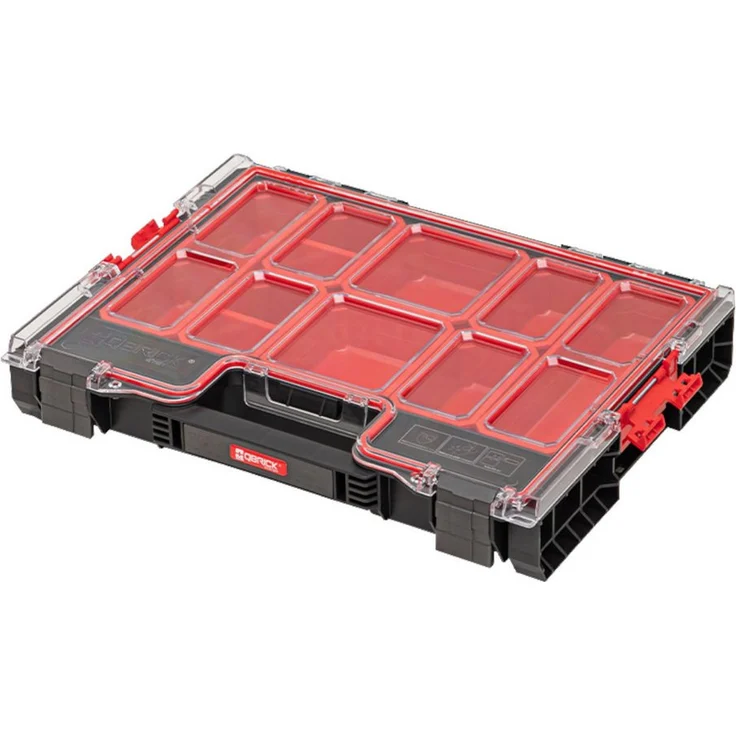 QBRICK System Werkzeugkoffer Qbrick System PRO 200 Organizer 452 x 358 x 79 mm 6 l stapelbar IP54, blau – Bild 1