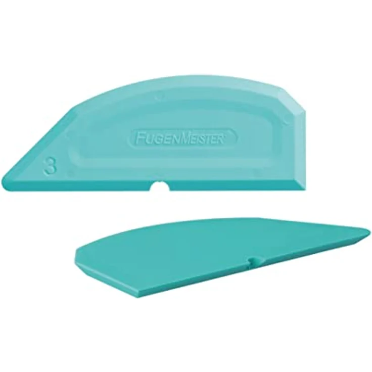 Fugenmeister Schablonensatz klein Winkel - Fugenglätter Fugenabzieher für Silikon & Acryl, ideal für Küche und Bad, Größe 5/6, 8/10, R3/90°, 3er Packung – Bild 3