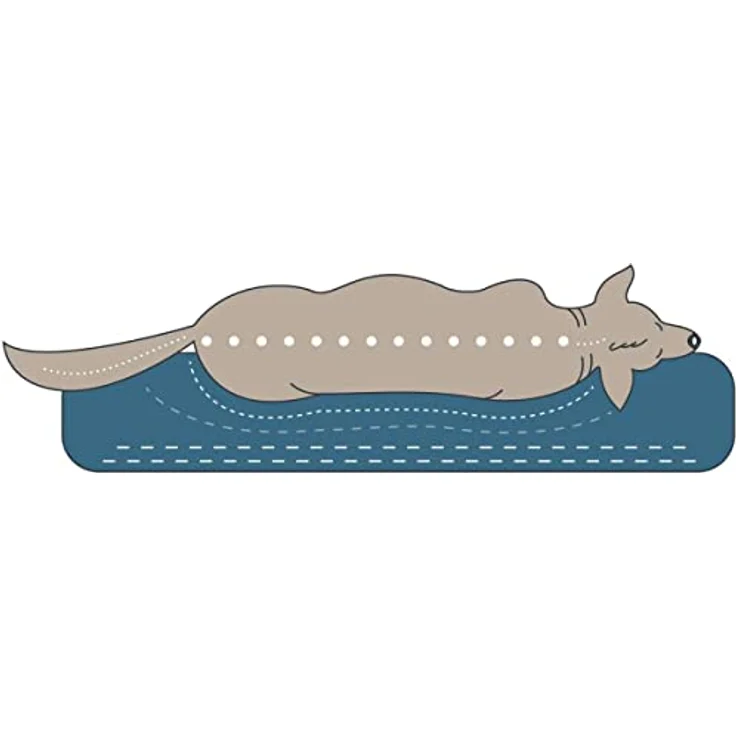 HUNTER Orthopädisches Hundesofa Merida Farbe anthrazit, Größe M – Bild 5
