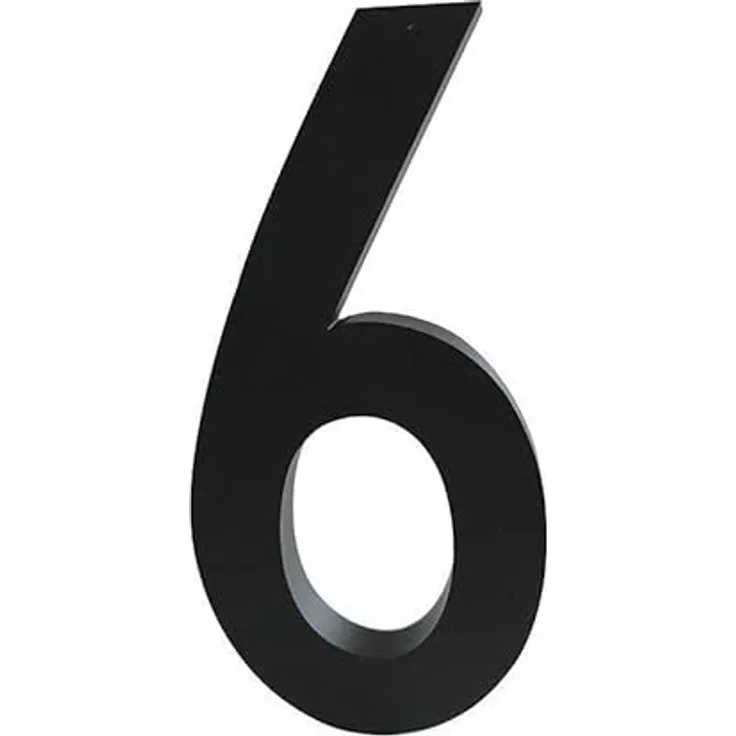 Design Letters Hausbuchstaben/Hausnummer Edelstahl Schwarz | 5cm/10cm | Türnummer | Straßennummer | Türschild Personalisiert | Befestigungsschrauben & Klebeband sind separat erhältlich | Größe 10cm 6
