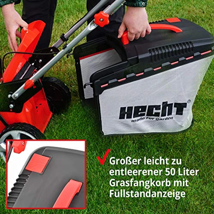 Hecht 5041S Akku-Rasenmäher mit Radantrieb, 41 cm Schnittbreite, Mulchfunktion, 3-stufige Höhenverstellung, Seitenauswurf – Bild 9