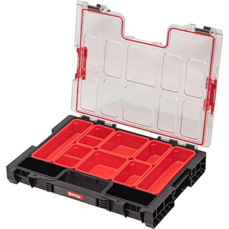 QBRICK System Werkzeugkoffer Qbrick System PRO 200 Organizer 452 x 358 x 79 mm 6 l stapelbar IP54, blau – Bild 2