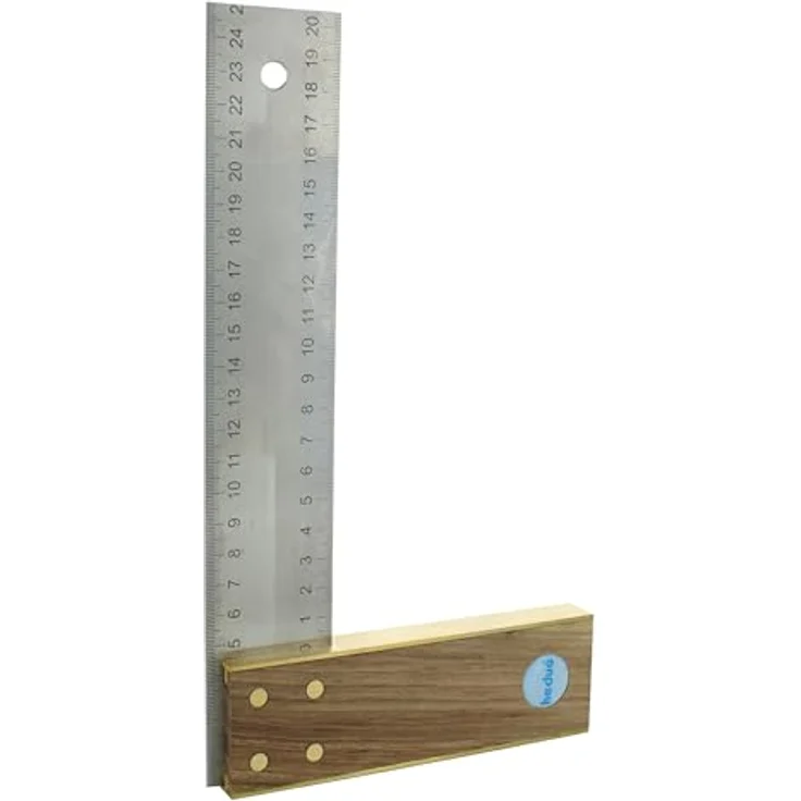 hedue Tischlerwinkel Nussbaum Edelstahlblatt 45 mm 1, 250 mm, A025 – Bild 2