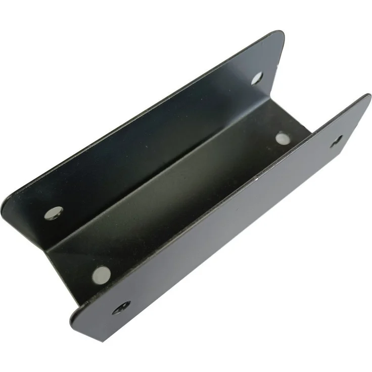 Outgarden Pfostenträger Montageclips für Alu-Co-Extrusion-Board, stabile und verdeckte Montage, schwarz, 150 x 53 x 53 mm