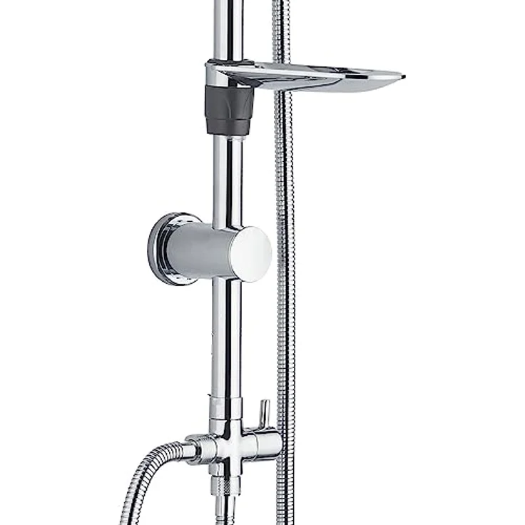 Aloni Brausegarnitur TM53230, Höhe 85 cm, Set, 1 tlg., Chrom, Regendusche + Handbrause 3 + 1 Funktionen – Bild 2