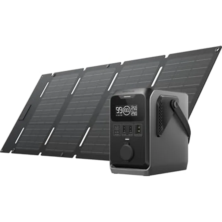 EcoFlow TRAIL 300 DC, Tragbare Powerstation mit 288 Wh LiFePO4-Batterie, 45 W Solarpanel, Schnellladung und 5 Ausgängen