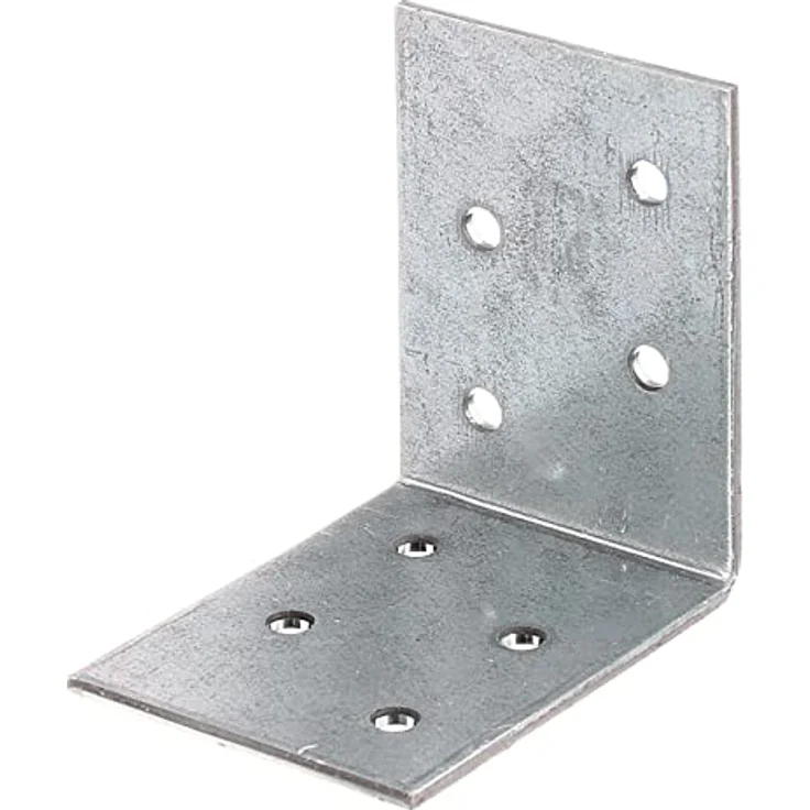 GAH Alberts Winkelverbinder 50x50x40, verzinkt, Lochplatten-Winkel, Stärke 2 mm, 8 Lö... – Bild 2