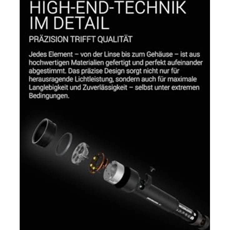 Zweibrüder ZB8T LED Taschenlampe, aufladbar mit USB-C, Rotlichtfunktion, Aluminiumgehäuse, IPX4 wasserdicht – Bild 5