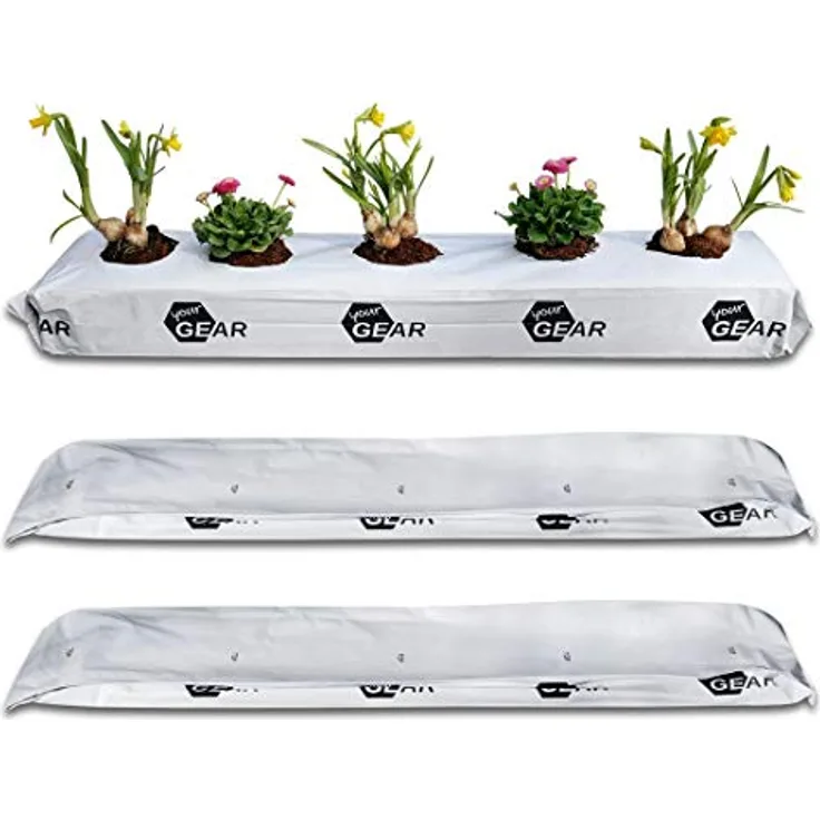 yourGEAR 3X 25 L Coco Grow Bag, 3x 2kg gepresste Kokoserde Anzuchtbeutel, ungedüngt, torffrei, schimmelhemmend, umweltfreundlich