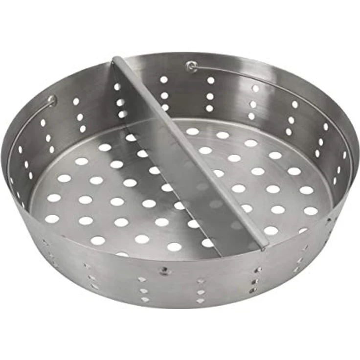 Big Green Egg Fire Bowl Holzkohlekorb (2XL), verzinkter 304 Edelstahl mit praktischen Griffen für schnelles Anheizen – Bild 1
