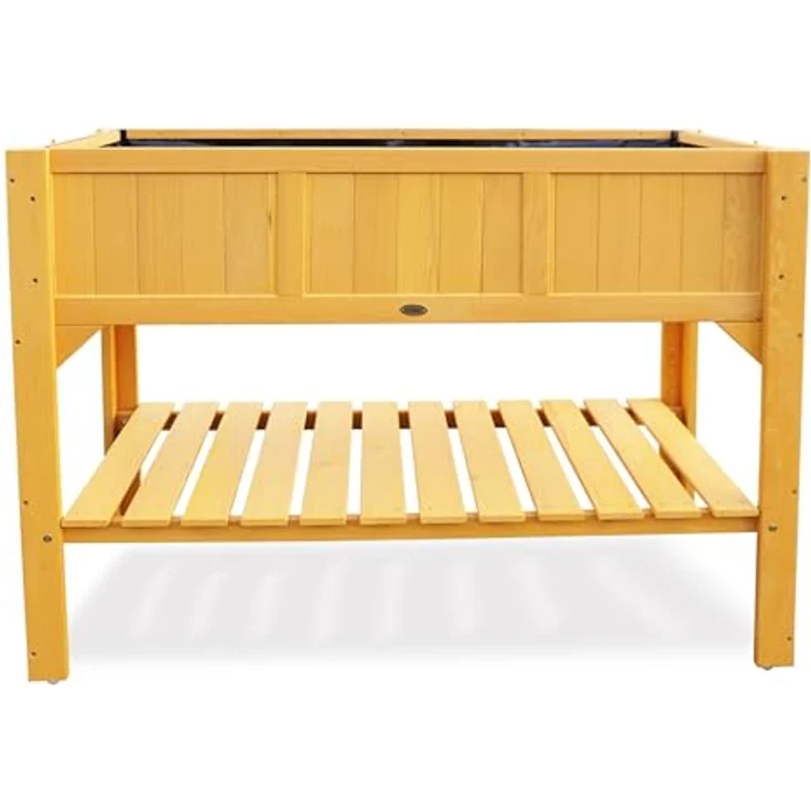 Habau 2854 Hochbeet mit Ablage, 119 x 57 x 90 cm – Bild 2