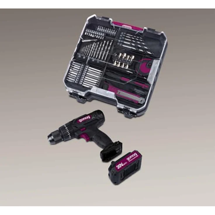 Scheppach Gomag Akku-Schlagbohrschrauber-Set GO-CSK74/1, 20 V, 74-teiliges Zubehörset, 50 Nm Drehmoment, Akku & Ladegerät, mobil im Koffer – Bild 9