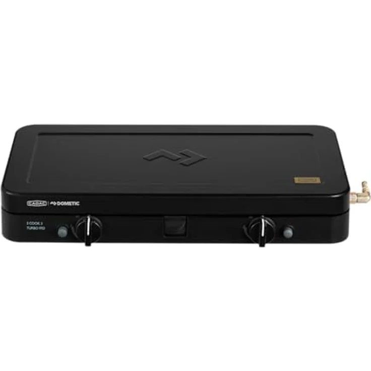 Cadac 2-Cook Turbo FFD Deluxe 30mbar BBQ Gasgrill Tischgrill Campinggrill 203F2C-20-EU, Leichtgewichtiges Tischmodell mit Turbo-Brennern, blau – Bild 9