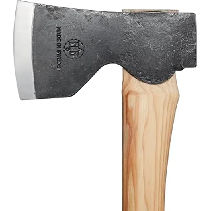 Hultafors Dvardala Forst- und Jagdaxt, 45 cm, 960 g, Carbonstahl, braun mit Klingenschutz – Bild 3