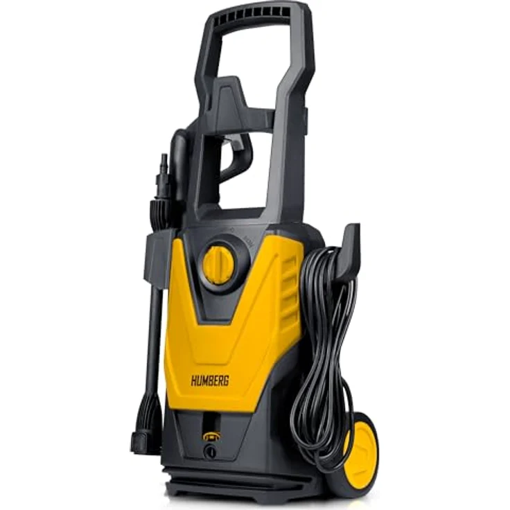 Humberg HM-300, Hochdruckreiniger 1800W mit 230 bar Reinigungsdruck, gelb-schwarz – Bild 8