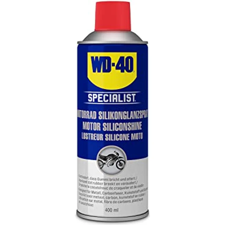 WD-40 Specialist Motorrad Silikonglanzspray 400ml | | Motorrad Glanzspray | WD40 Pflegemittel | Motorrad Silikonspray – Bild 1