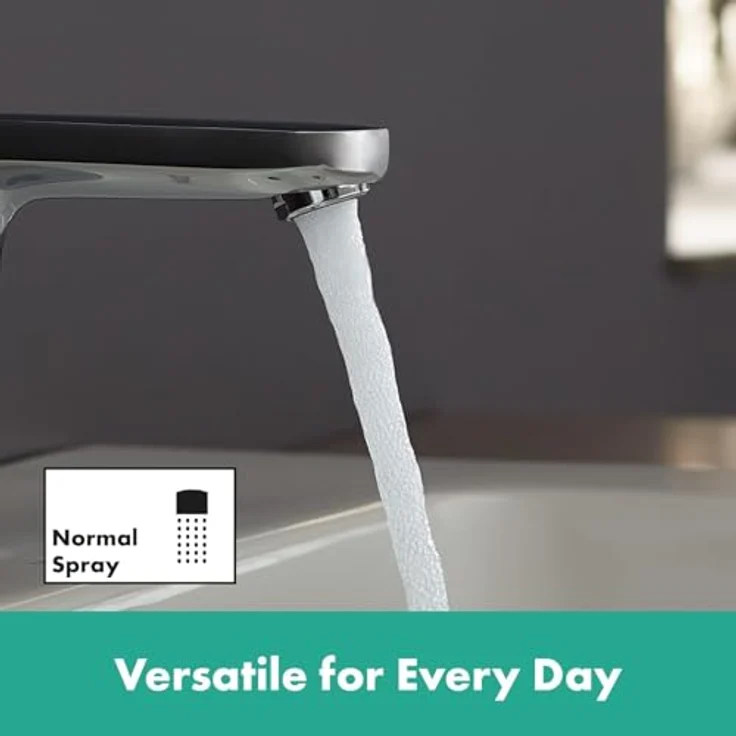 hansgrohe Vernis Blend Waschtischarmatur, Chrom, mit ComfortZone 100, Keramikmischsystem und EcoSmart Technologie – Bild 8