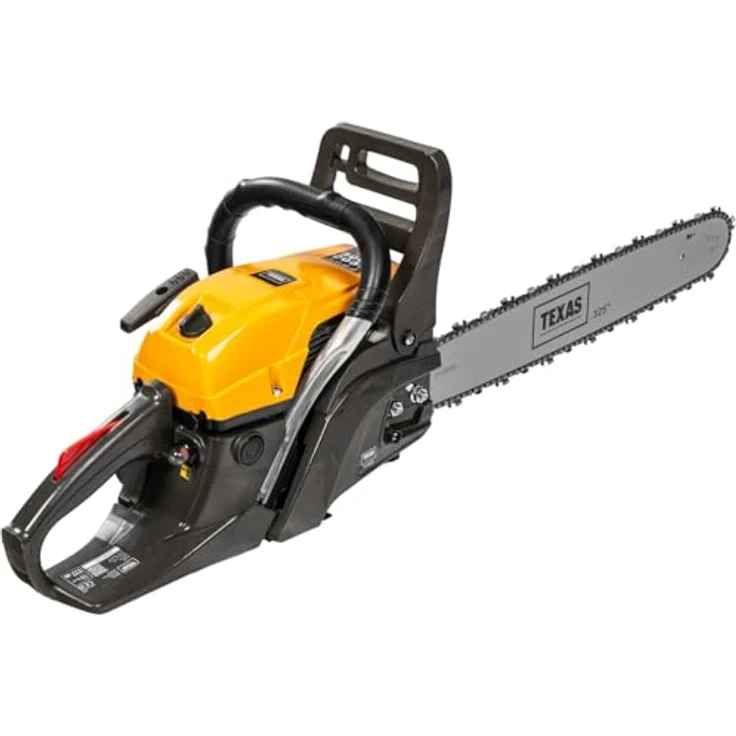 Texas Benzin-Kettensäge TS5620, 50 cm Schwertlänge, inkl. Extra Kette, Schutzbrille, Kettenöl und Gehörschutz, 56,5 cc Motor, 21 m/s Kettengeschwindigkeit – Bild 4