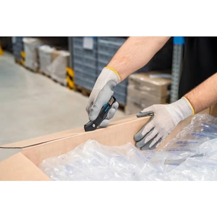 Martor SECUMAX 350 Sicherheitsmesser, ergonomisches Cuttermesser mit Soft-Grip, verdeckter Klinge und robustem Klingenkopf – Bild 14