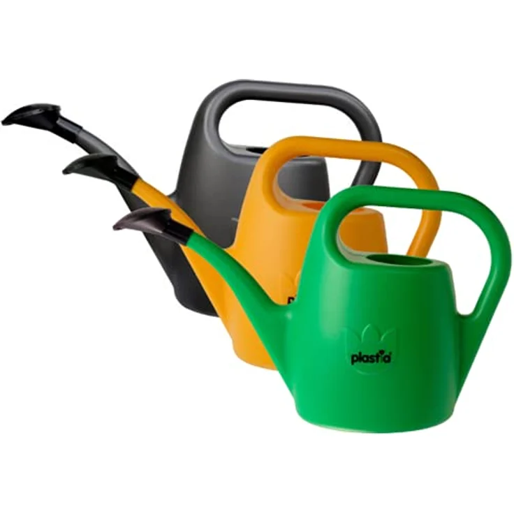 Plastia Gartengießkanne mit dem Brausekopf, 2 Liter - Gießkanne aus Hochwertigem Kunststoff - Handliche Giesskanne für Innen- und Außenbereich - Ideal für Bewässerung für Zimmerpflanzen, Grün – Bild 2