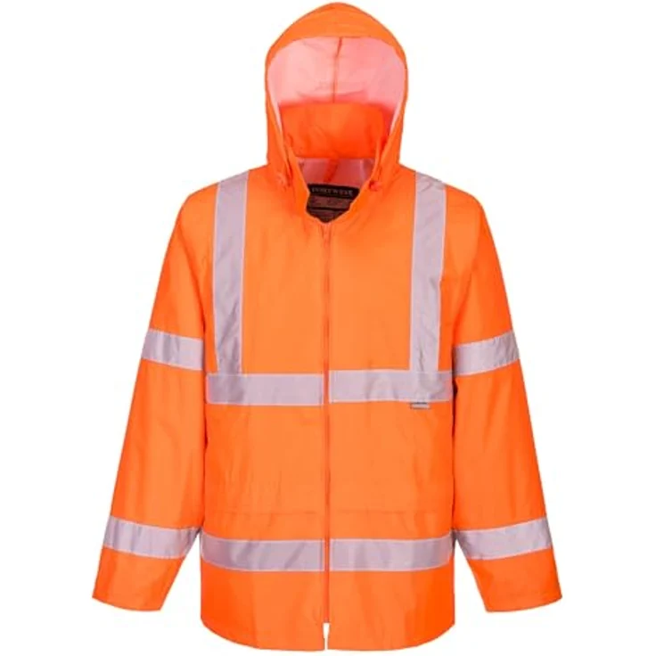 Portwest Warnschutz-Regenjacke, Größe XXL, Orange, wasserfest, EN ISO 20471 Class 3, H440ORRXXL – Bild 1