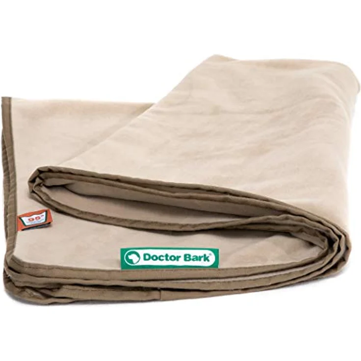 Doctor Bark | kuschelige Hundedecke waschbar bis 95°C, hygienische, weiche Fleecedecke für Sofa und Hundebett, Flauschige Haustierdecke - Made in Germany (XL - 140x100 cm/Beige) – Bild 4