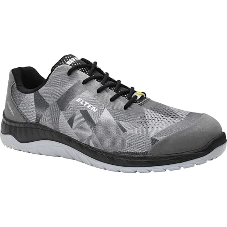 Elten Landon grey Low ESD S1, Sicherheitsschuhe mit Infinergy® Sohlenkern und Stahlkappe, Größe 41
