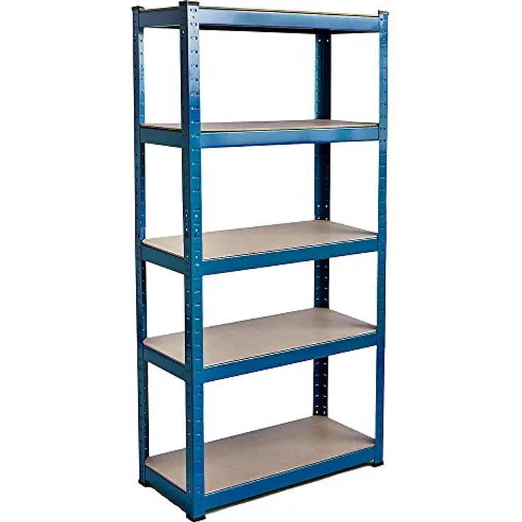 Home Discount 5 Etagen Garage Regal Regalen Rack Küche Racking 875 kg Kapazität, blau