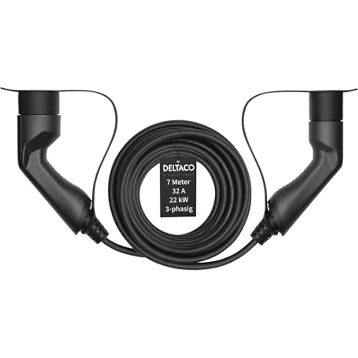 Deltaco EV-3207 Elektroauto EV Ladekabel 7m 3-phasig IEC Typ 2 auf Typ 2 - 32A 2 – Bild 2