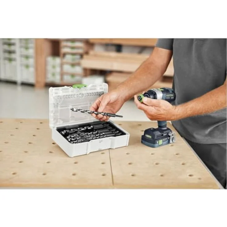 FESTOOL Schlangenbohrer-Set SYS3 S 76-SB CE-SORT/6, 6-teiliges Bohrer- und Bitset mit robuster Gewindespitze und CENTROTEC-Schnittstelle – Bild 3