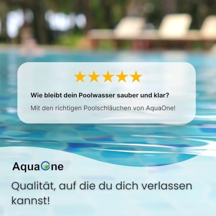 Aquaone Poolschlauch 6 Meter, 32mm 1 1/4" Solarschlauch mit 1,5m Muffenabstand, chlor- und UV-beständig – Bild 5