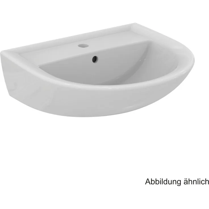 IDS Waschtisch EUROVIT 1 HL mit Überlauf 550x460x175mm weiß