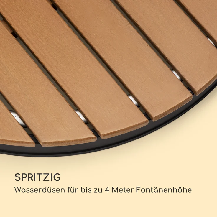 Cool Breeze Gartendusche WPC Aluminium Holzoptik Tragegriff Schwarz - Preisvergleich – Bild 7