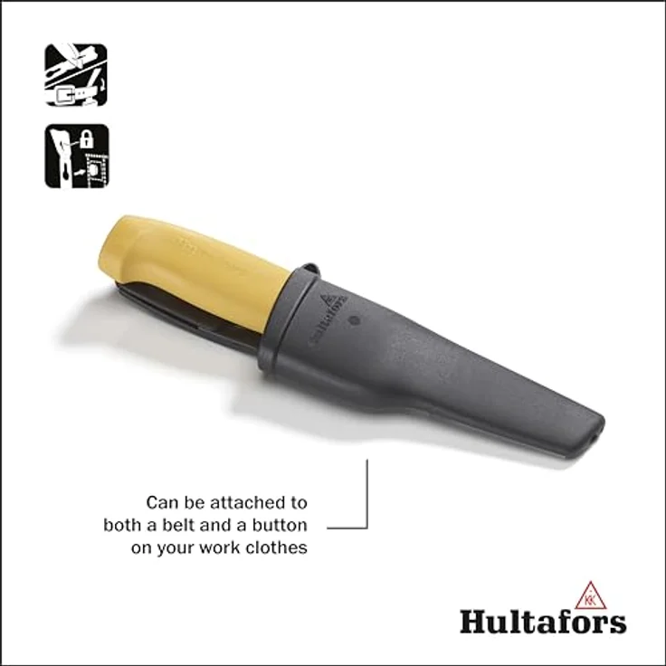 Hultafors STK Stemmmesser, Stemmeisen, Messer, Japanstahl, im Köcher – Bild 4