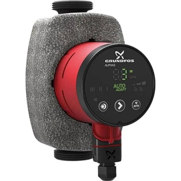 Grundfos Heizungsumwälzpumpe ALPHA2 230 V, PN 10, 180 mm Typ 25-60, Rp 1 Gartenpumpe – Bild 2