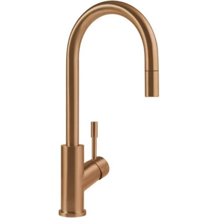 Villeroy & Boch Küchenarmatur Umbrella Flex, Einhebelmischer mit schwenkbarem Auslauf und Schlauchbrause, Bronze – Bild 1