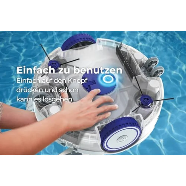 GRE RBR120 Akkubetriebener Reinigungsroboter, 120 Minuten Betriebsdauer für Pools und Spas, effiziente Boden- und Wandreinigung – Bild 5