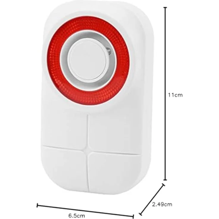 Olympia 6109 Alarmsysteme Außensirene-NEU, 1.5 V, Rot, weiß – Bild 3